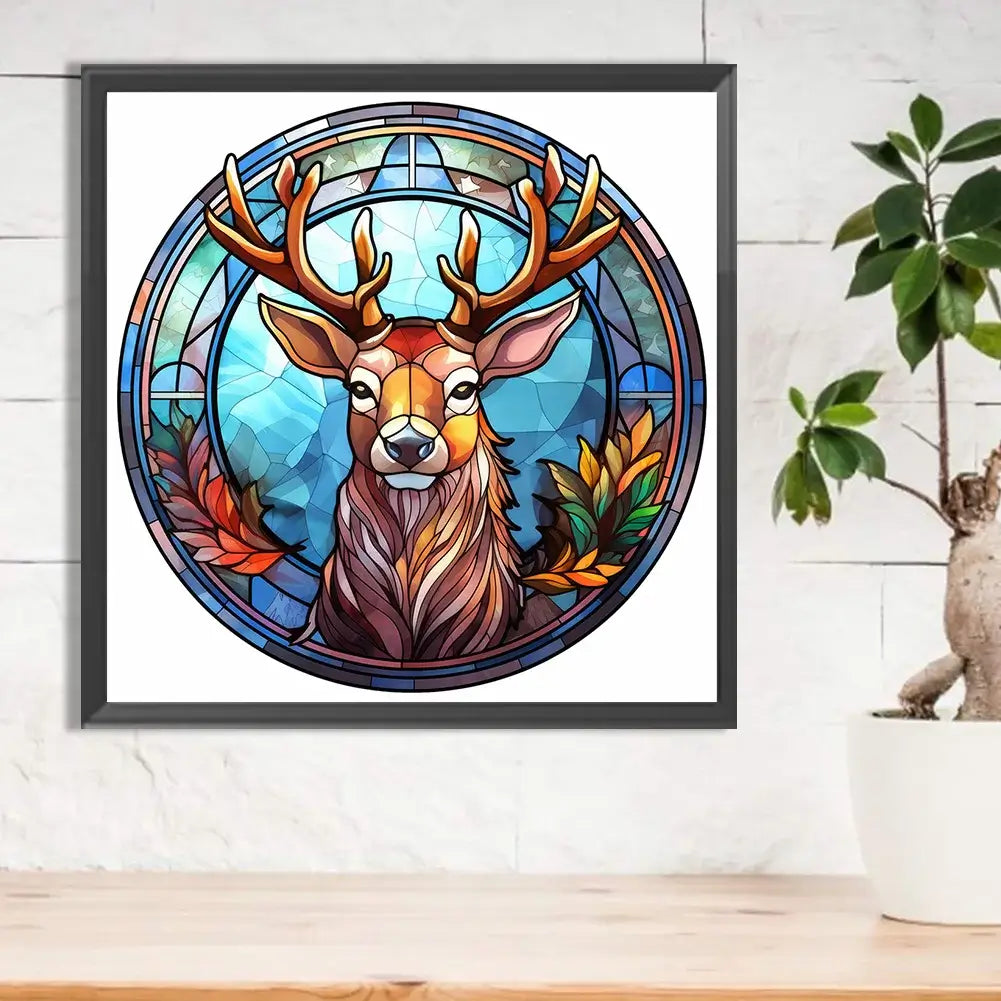 Stained Glass Deer Diamond painting