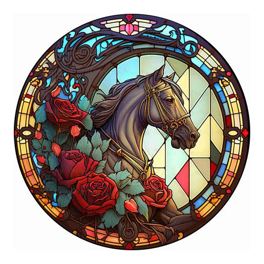 Stained Glass Horse Diamond Painting Art