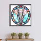 Stained Glass Elephant Diamond Painting 