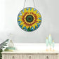 stained glass sunflower diamond art hanging ornament kit