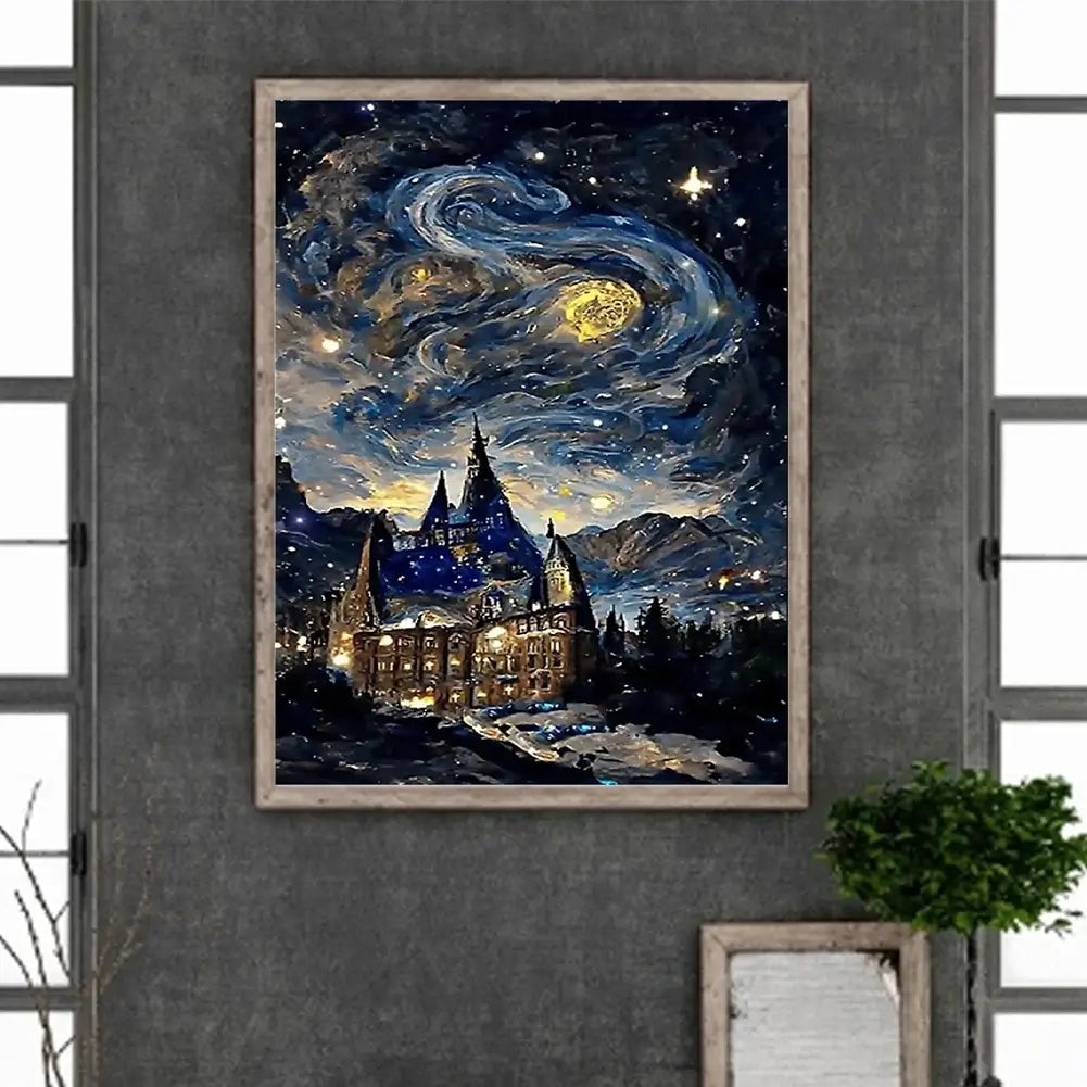 Castle Under Starry Sky 5D DIY Diamond Painting
