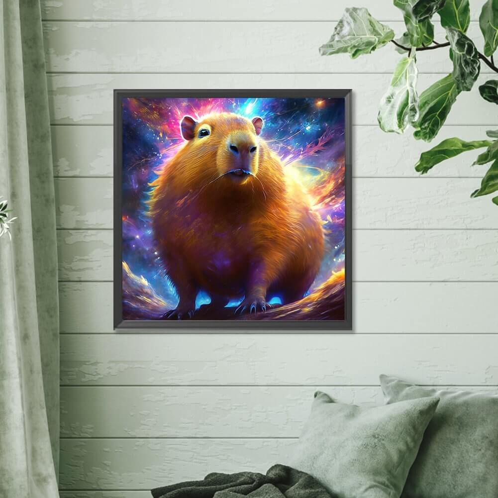 Starry River Capybara Diamond Painting