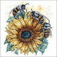Sunflower & Bee Crystal Rhinestone Diamond Painting B