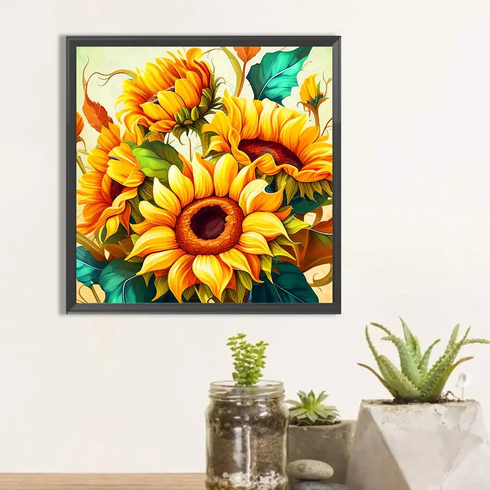 Sunflower Bouquet Diamond Painting Kit