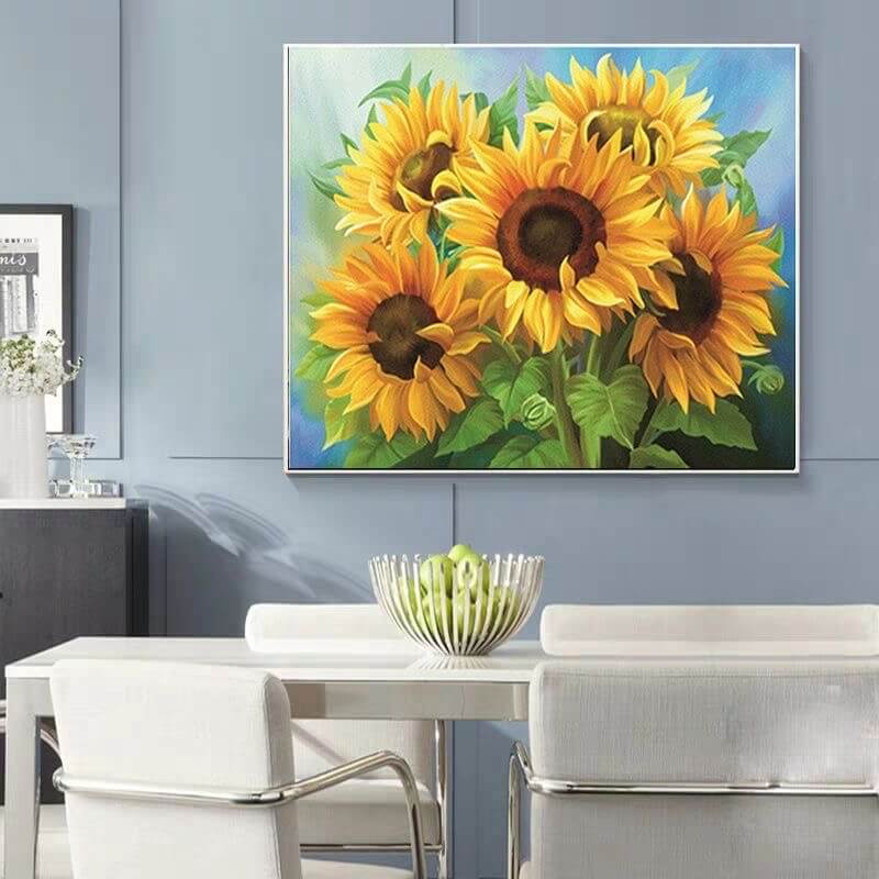 Sunflower Bouquet Flower Diamond Painting