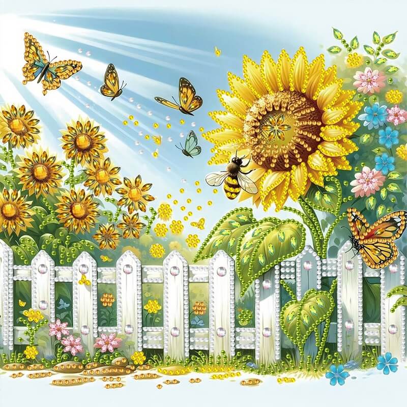 5D DIY Sunflower Part Drill Diamond Painting