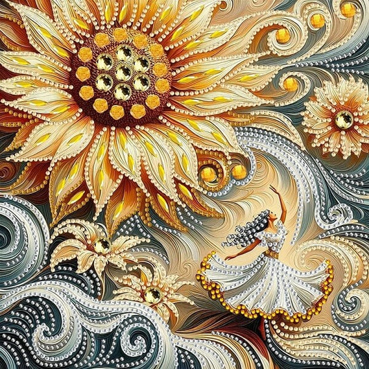 DIY Sunflower Crystal Rhinestone Diamond Painting Kit