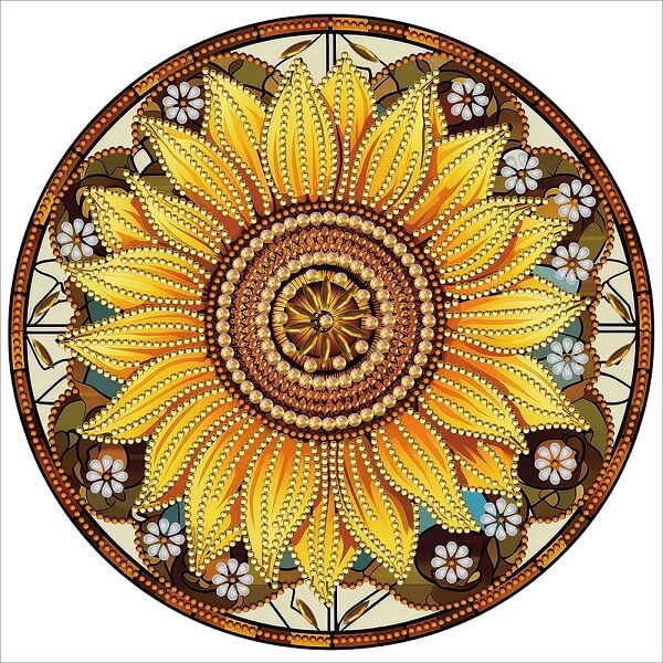 Sunflower Crystal Rhinestone Diamond Painting F