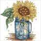 Sunflower Vase Crystal Rhinestone Diamond Painting (30*30cm) B