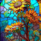 Sunflower Stained Glass 5D DIY Flower Diamond Painting Kit