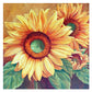 Floral diamond painting - Full Round -Sunflowers