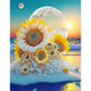 Diamond Painting Kit - Full Round / Square Drill - Sunflower & Beach
