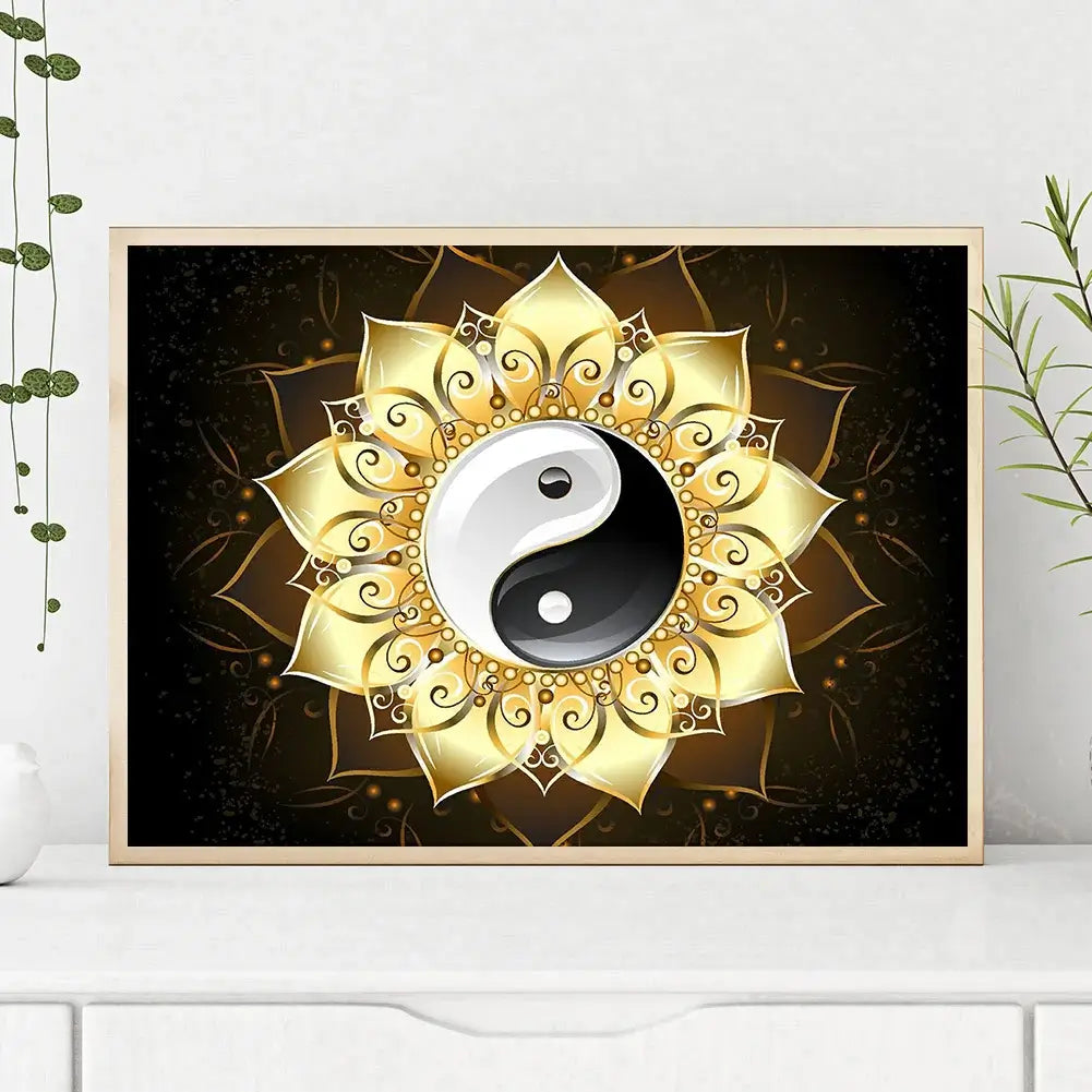 Tai Chi Mandala 5D DIY Flower Diamond Painting