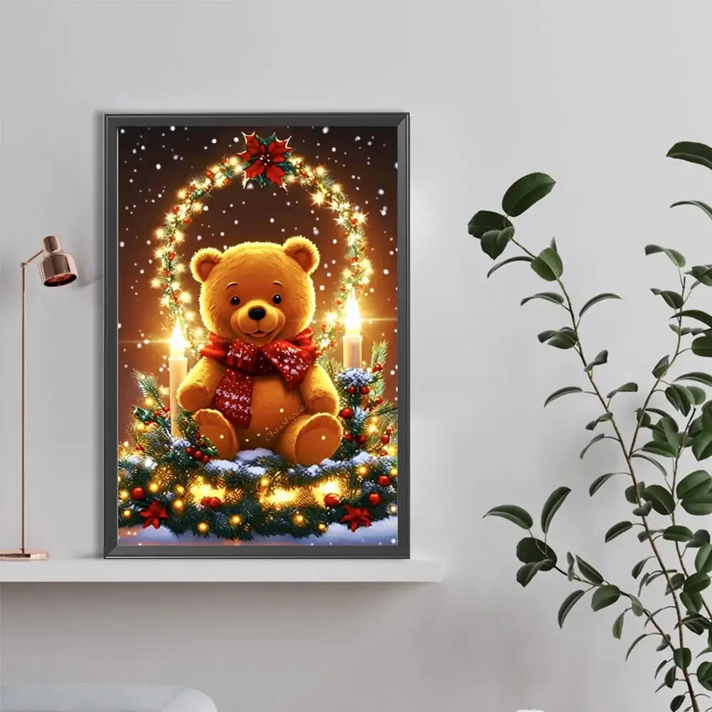 Teddy Bear Christmas Diamond Painting kIT