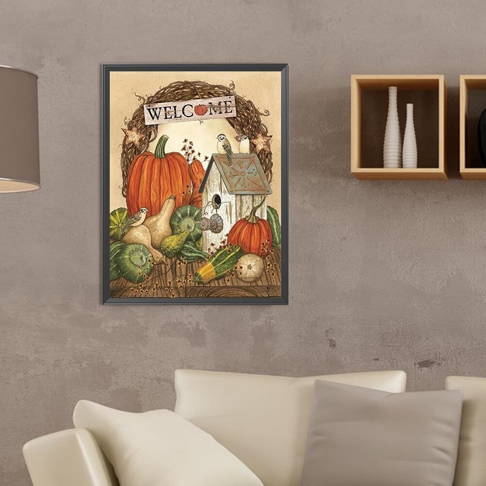 Thanksgiving Harvest Welcome Diamond Painting