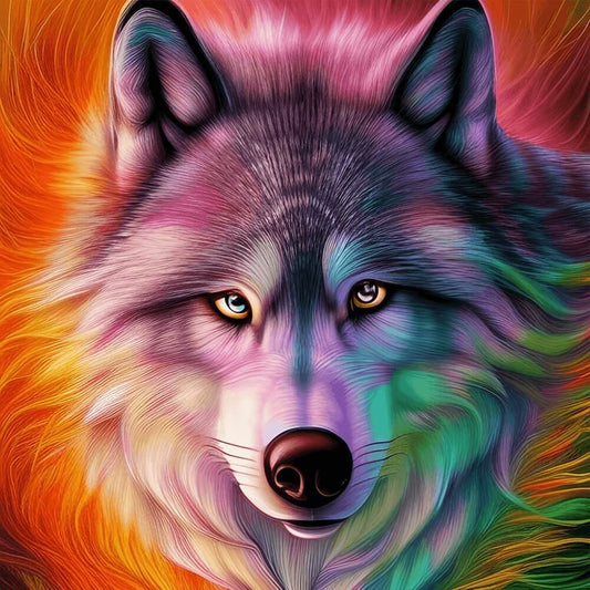 5D DIY Diamond Painting - Full Round / Square - The Wolf