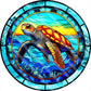 5D DIY Diamond Painting - Full Round / Square - Turtles Stained Glass