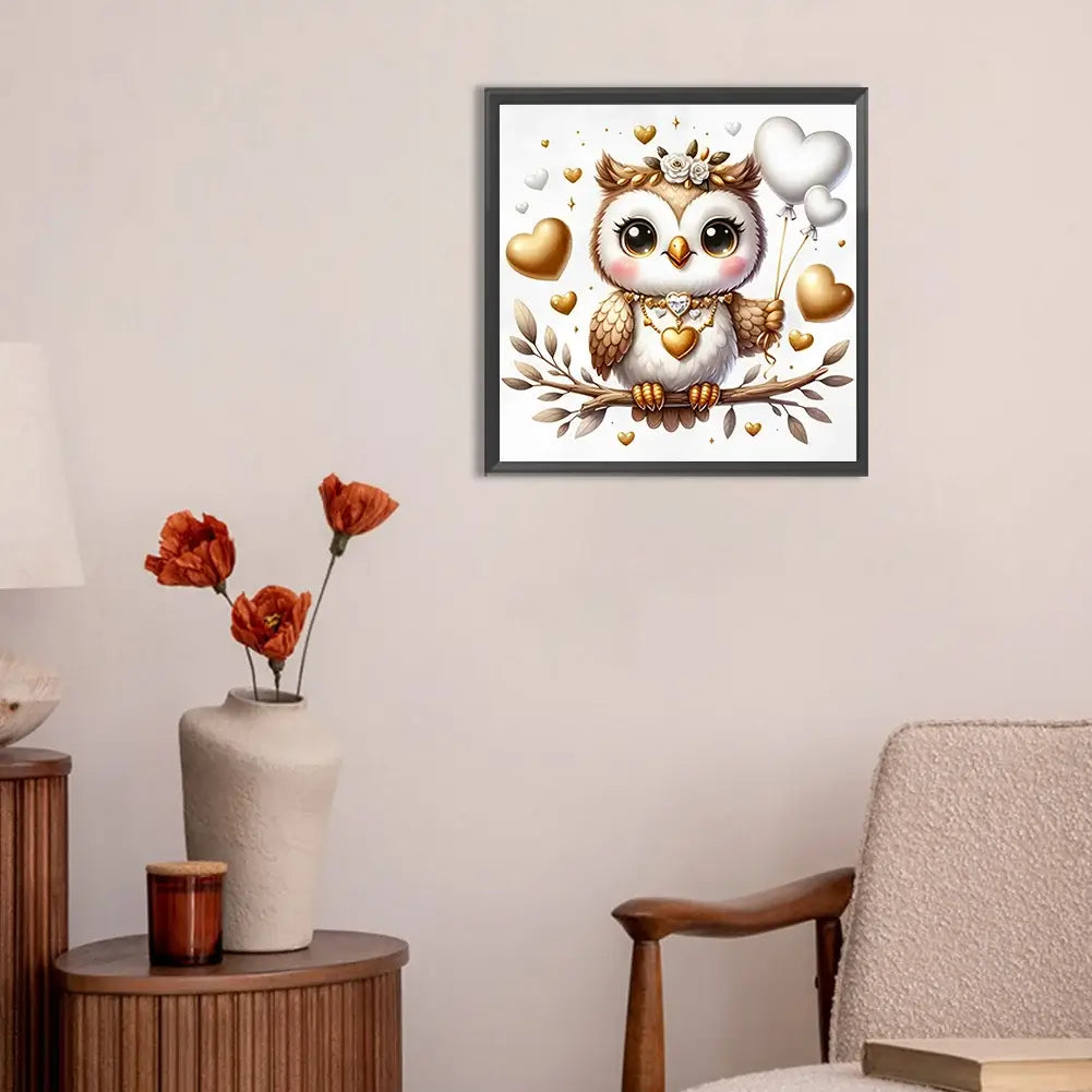 5D DIY Owl Love Diamond Painting