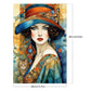 vintage lady paint by number size