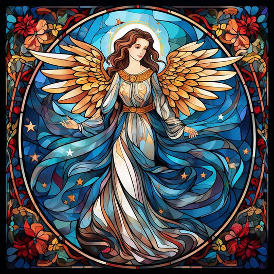 5D DIY Diamond Painting - Full Round / Square - Virgin Fairy Stained Glass C