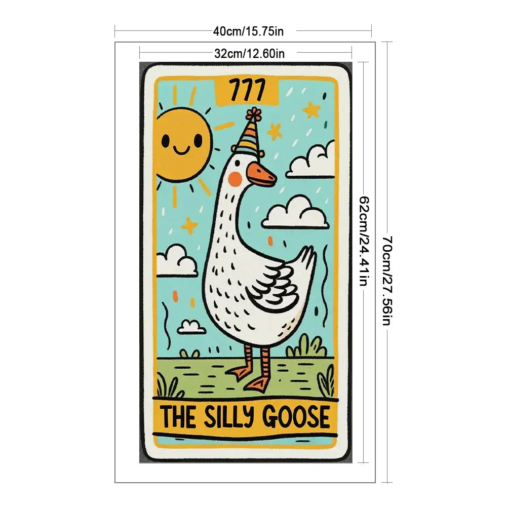 The Silly Goose 11ct Stamped Cross Stitch Size