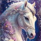 White Horse diamond painting kit