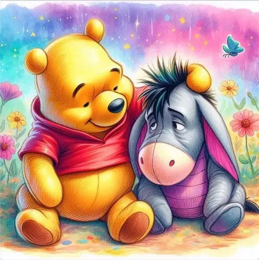 Winnie The Pooh And Eeyore Cartoon Animation Diamond Painting