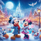 Winter Minnie and Micky Diamond Art