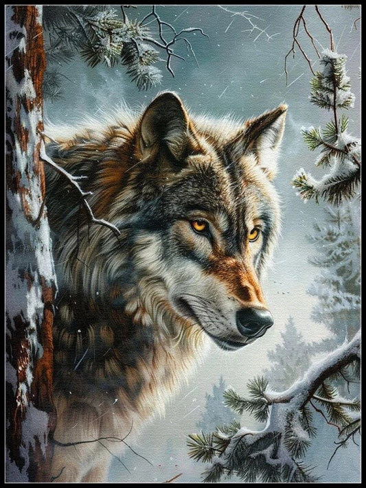 5D DIY Wolf Full Round / Square Diamond Painting Kits