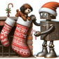 xmas robot and dog diamond art