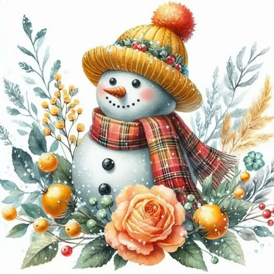 xmas snowman diamond painting