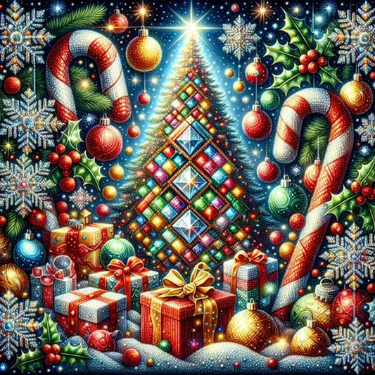 xmas tree diamond painting kits