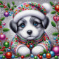 Xmas Dog Diamond Art