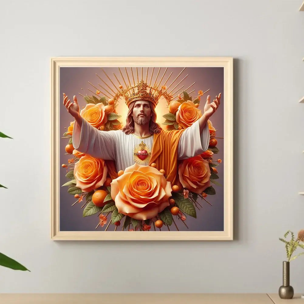 Rose Jesus Diamond Painting Kit