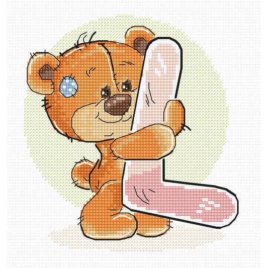 11ct Stamped Cross Stitch Bear ( 48*53cm )