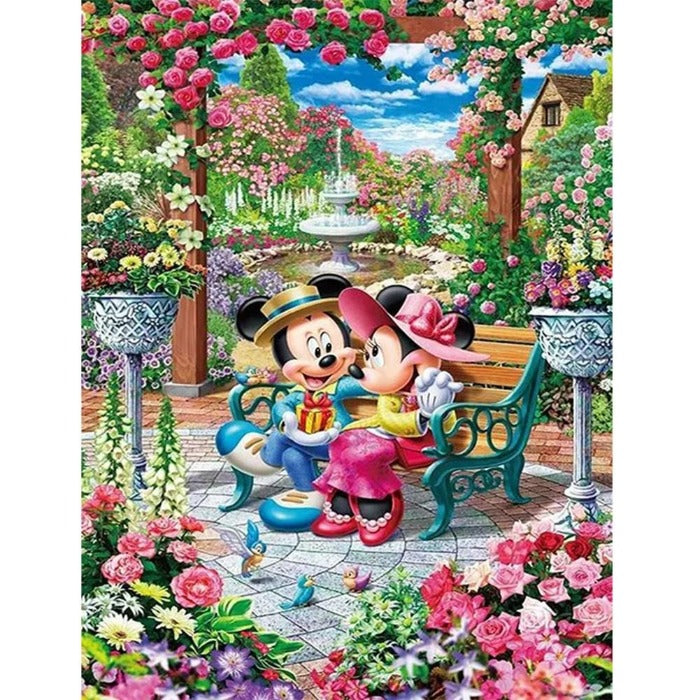 Painting By Numbers Kit Cartoon Mouse Hand Painted Canvas Oil Art Picture