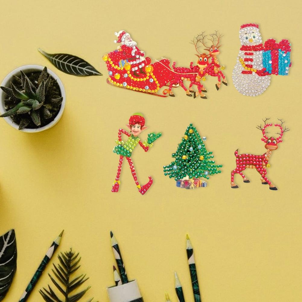 DIY Diamond Painting Christmas Cup Book Stickers