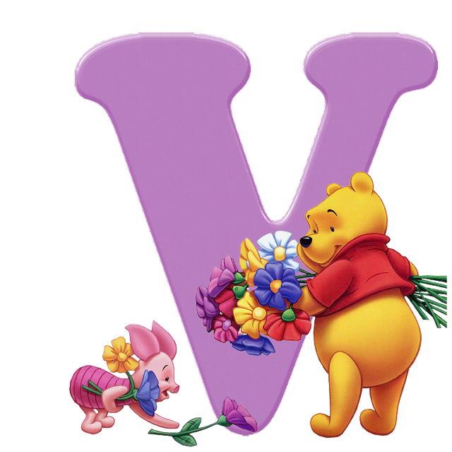 Diamond Painting - Full Square Drill - Letter Winnie The Pooh D