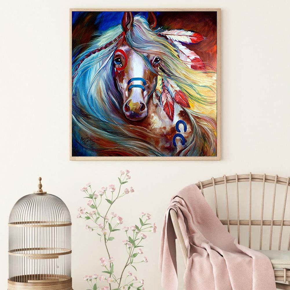 Diamond Painting - Full Round - Tired Horse