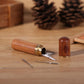 2 peças caixa de madeira para agulhas de costura manual