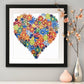 5D Diamond Painting (Part Drill) Crystal Rhinestone Flower Heart