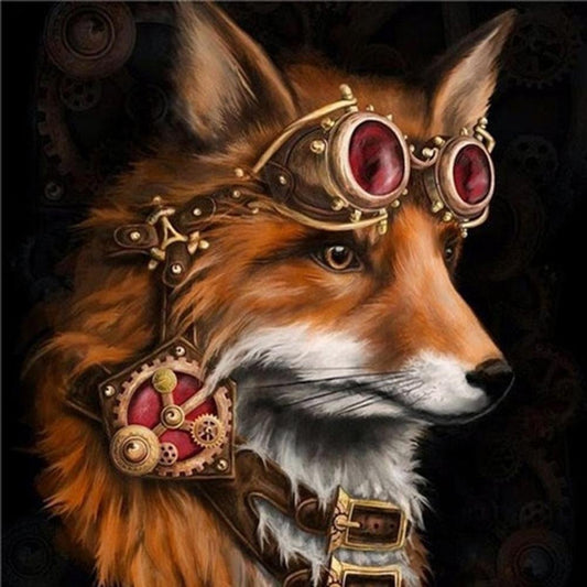 Diamond Painting - Full Round - Steampunk Fox