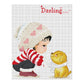 11ct Stamped Cross Stitch Girl And Dog In Scarf(42*35cm)