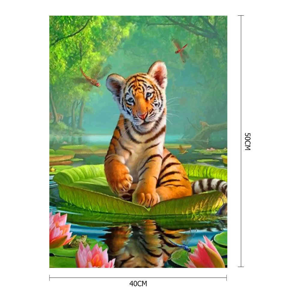 Pintar por Número - Pintura a Óleo - Tigre (40*50cm)