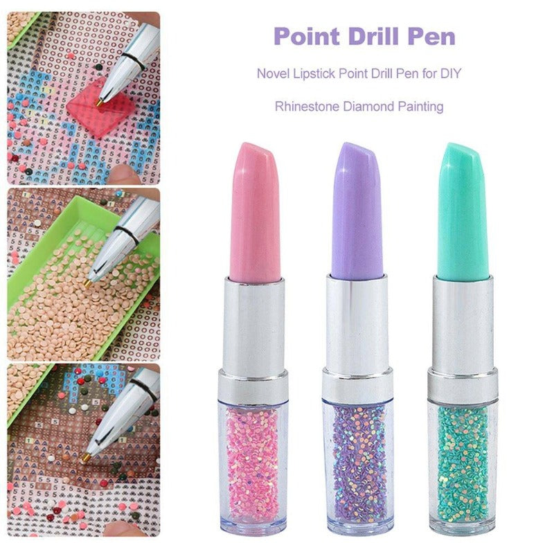 Lip Stick Diamond Painting Point Drill Pen【diamondpaintingsart】