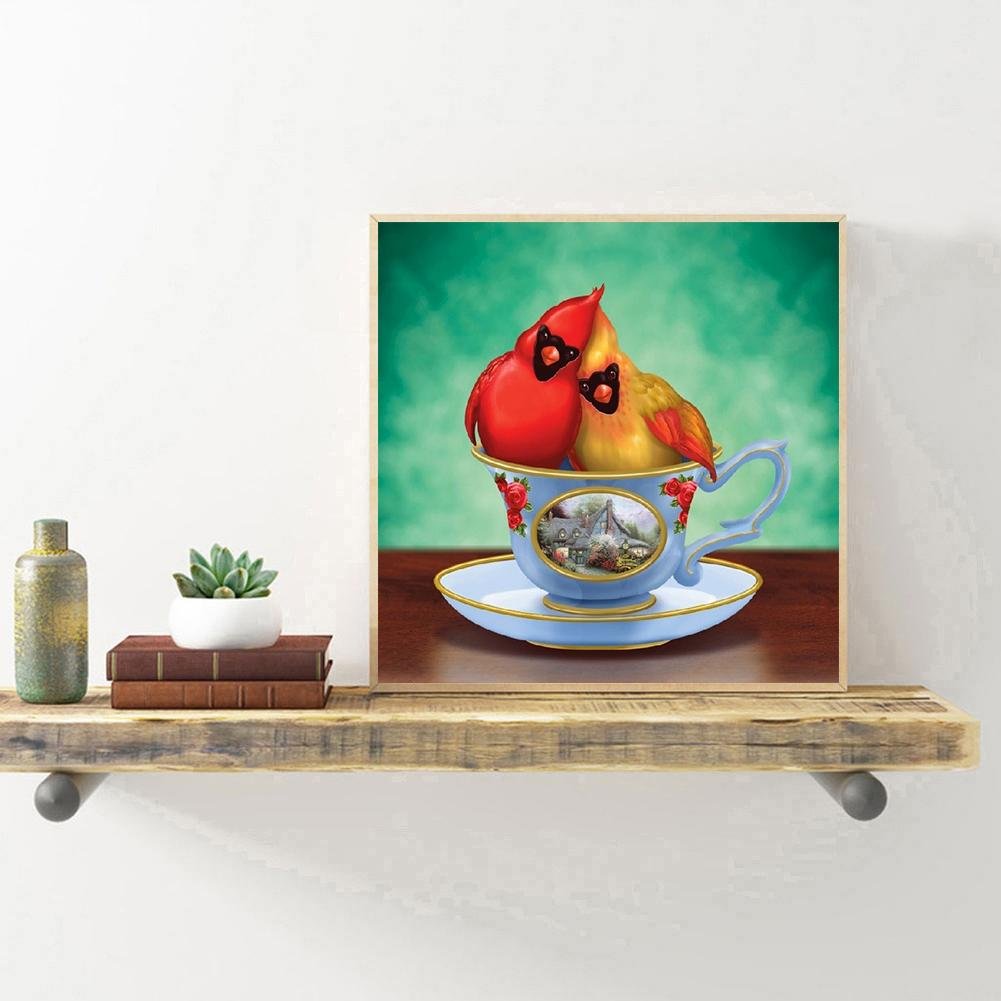 Diamond Painting - Full Round - Cup Parrot