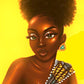 African Women Full Round Beads Art