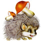 DIY Hedgehog Round Mosaic embroidery kits