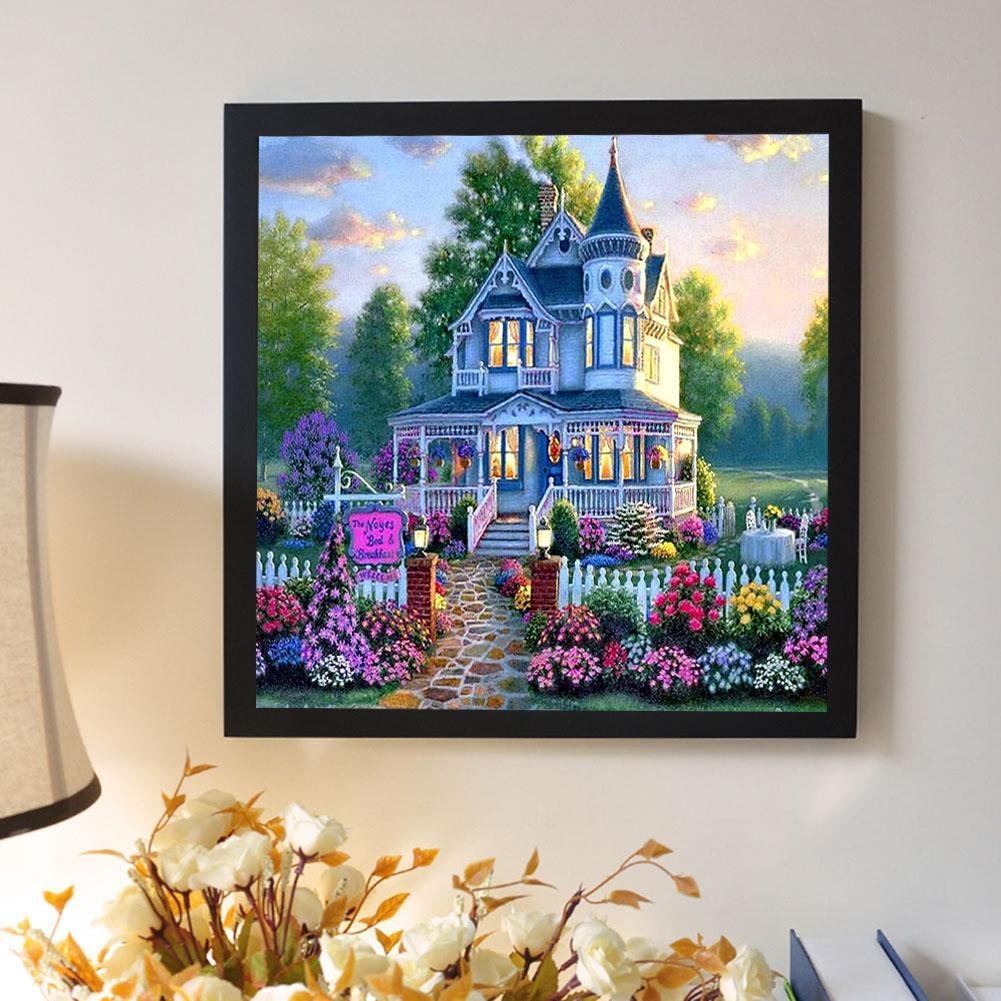 Diamond Painting - Full Round - Flower Villa