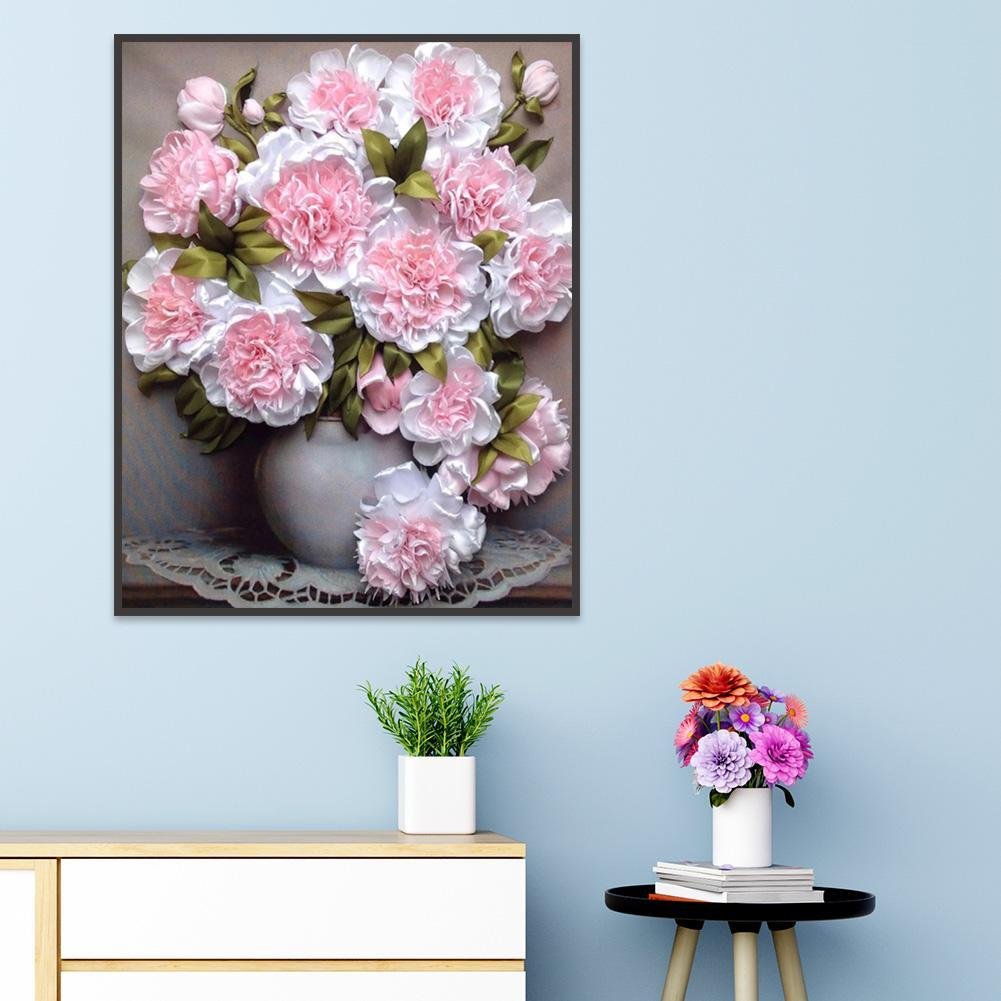 Diamond Painting - Full Round - Pink Flower C